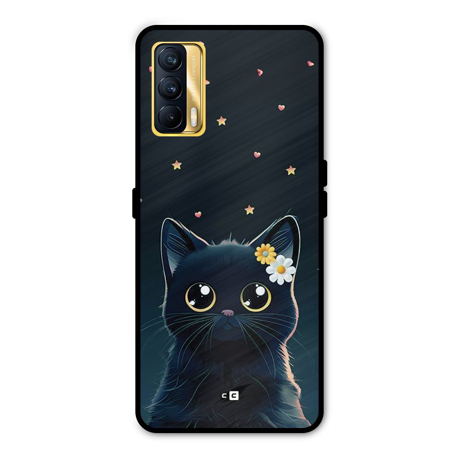 Cat With Flowers Metal Back Case for Realme X7