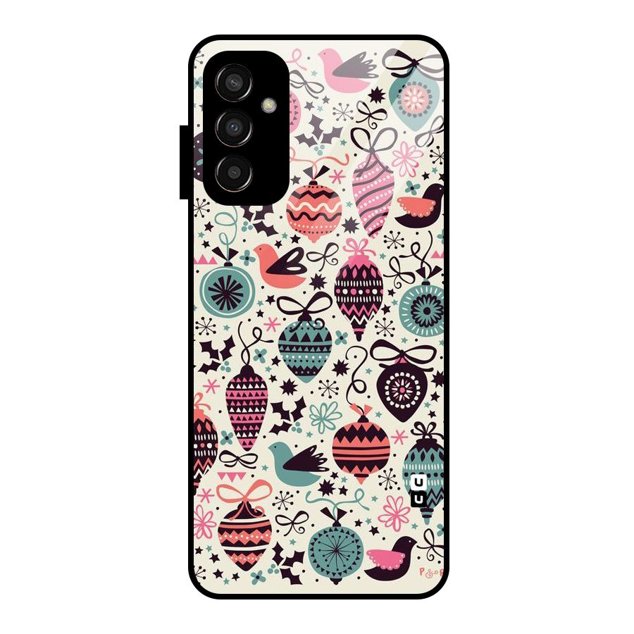 Celebration Pattern Glass Back Case for Galaxy F13