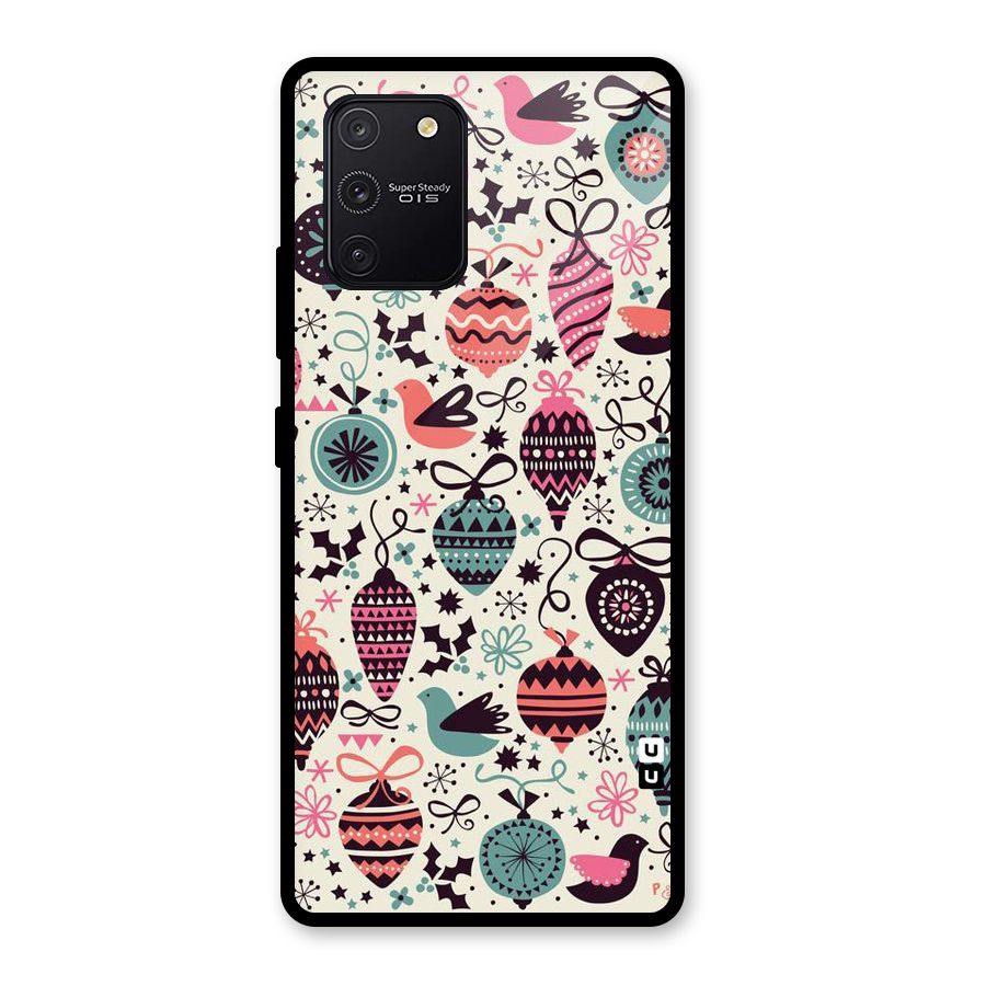 Celebration Pattern Glass Back Case for Galaxy S10 Lite