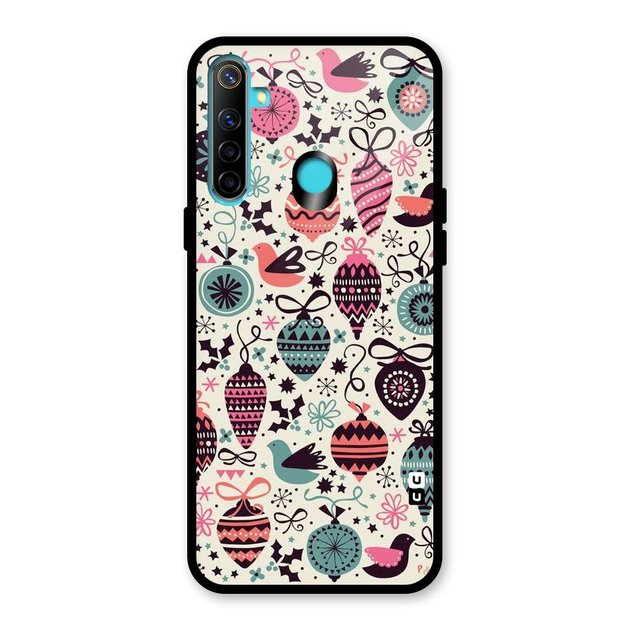 Celebration Pattern Glass Back Case for Realme Narzo 10