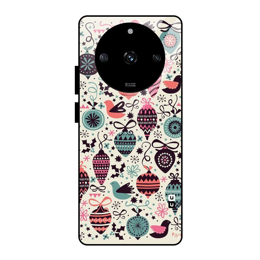 Celebration Pattern Glass Back Case for Realme Narzo 60 5G