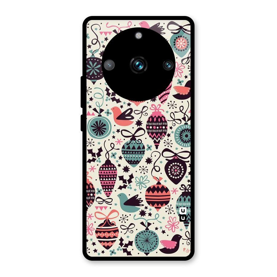 Celebration Pattern Glass Back Case for Realme Narzo 60 Pro