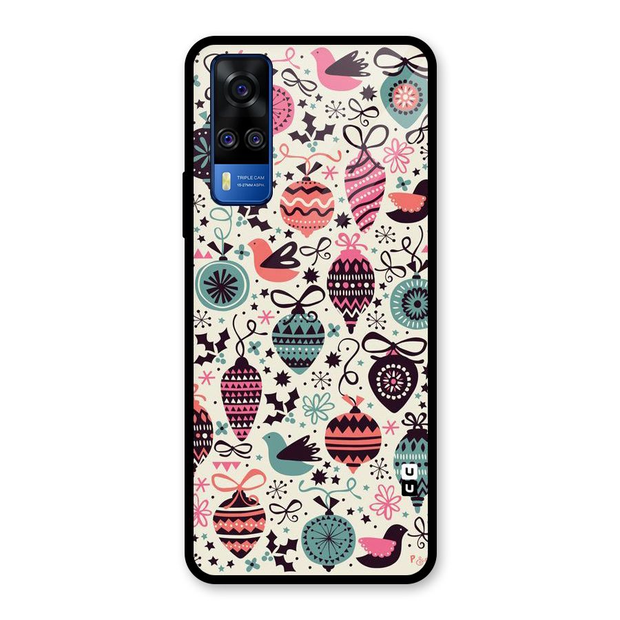 Celebration Pattern Glass Back Case for Vivo Y31