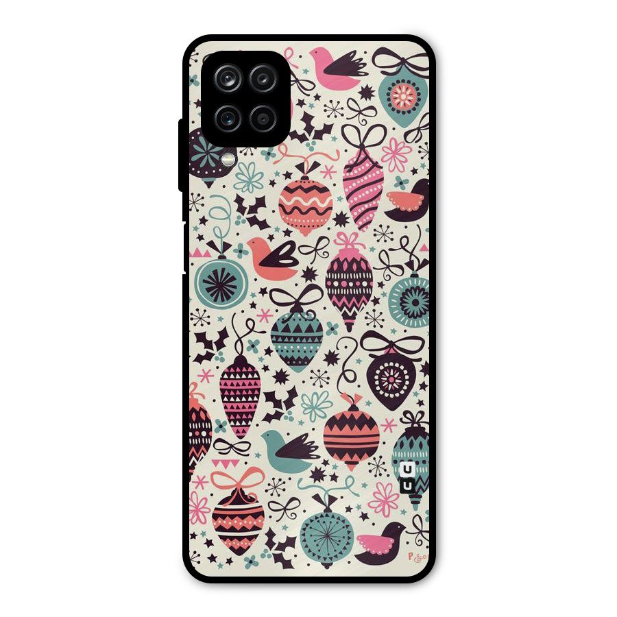 Celebration Pattern Metal Back Case for Galaxy A12