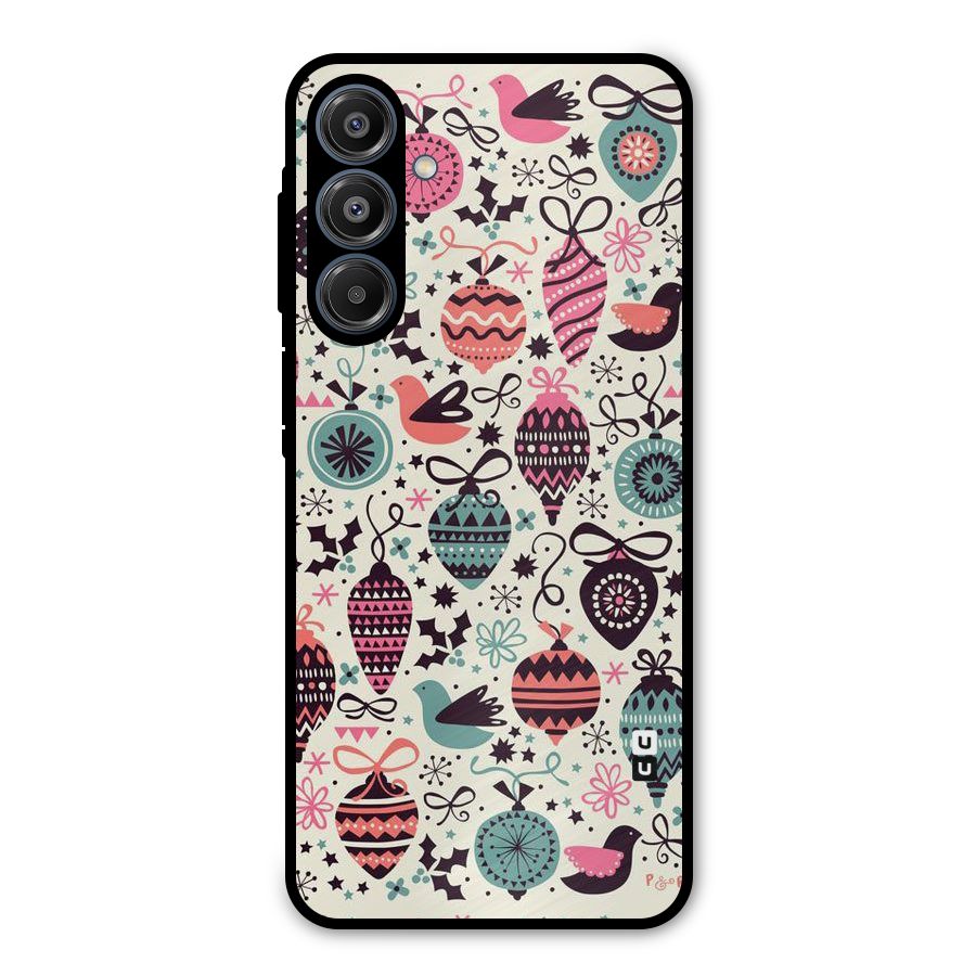 Celebration Pattern Metal Back Case for Galaxy A16 5G