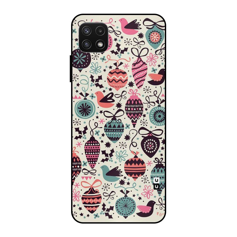 Celebration Pattern Metal Back Case for Galaxy A22 5G