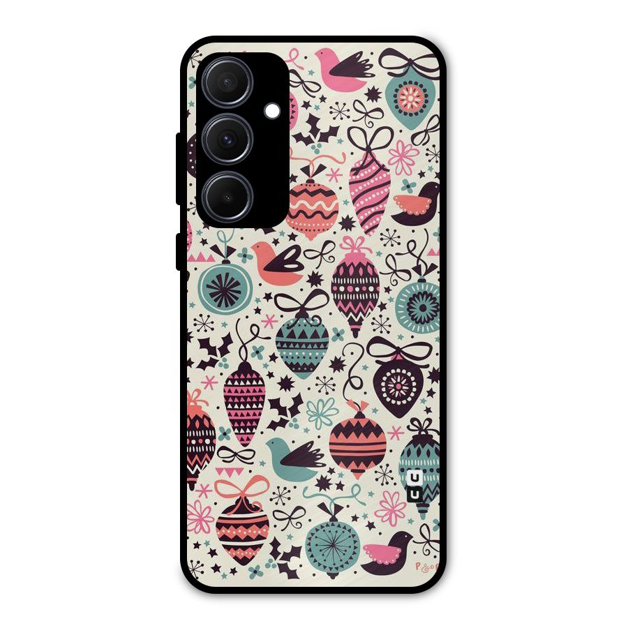 Celebration Pattern Metal Back Case for Galaxy A35
