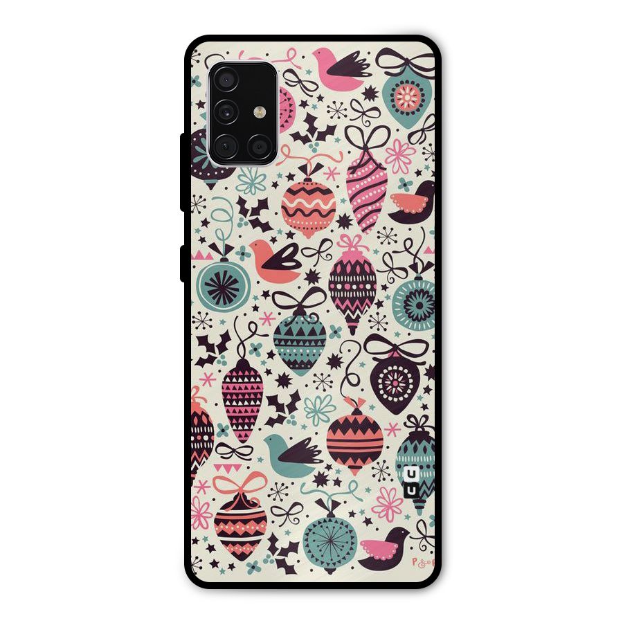 Celebration Pattern Metal Back Case for Galaxy A51