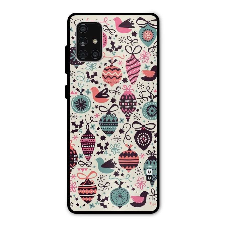 Celebration Pattern Metal Back Case for Galaxy A71