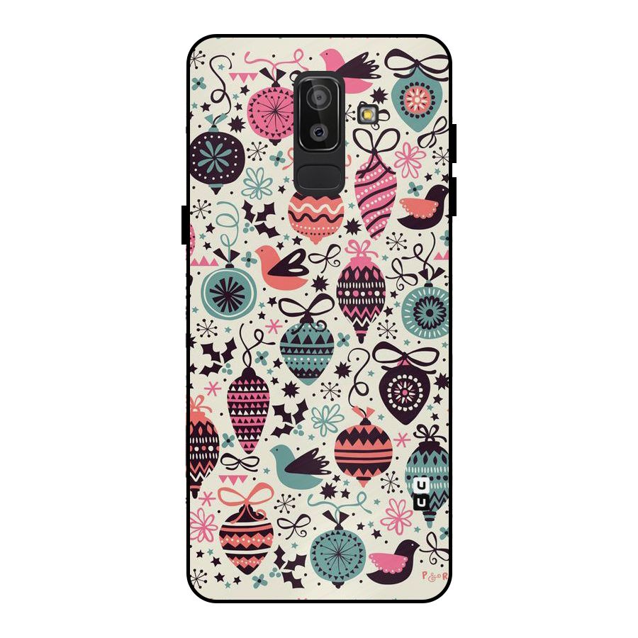 Celebration Pattern Metal Back Case for Galaxy J8