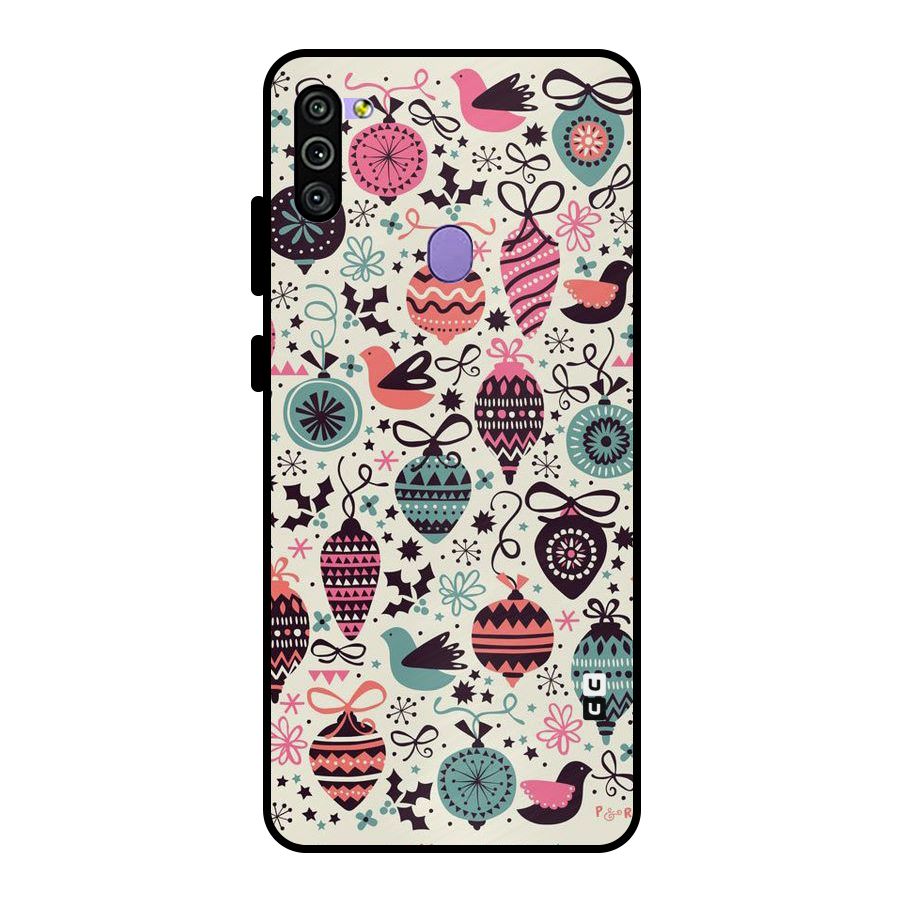 Celebration Pattern Metal Back Case for Galaxy M11