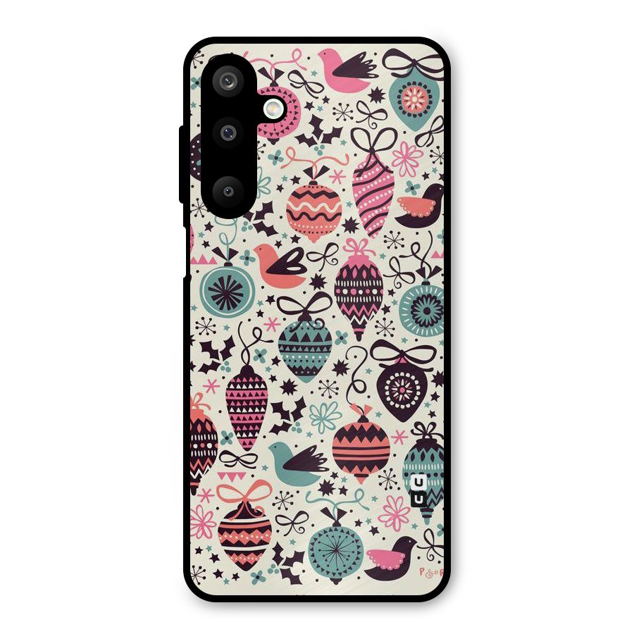 Celebration Pattern Metal Back Case for Galaxy M16