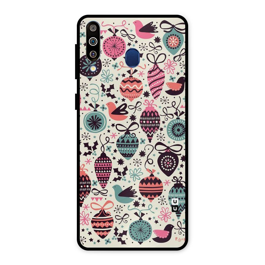 Celebration Pattern Metal Back Case for Galaxy M30
