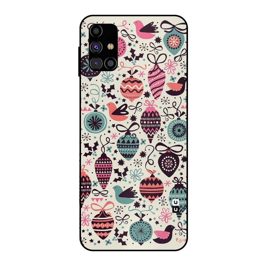 Celebration Pattern Metal Back Case for Galaxy M31s