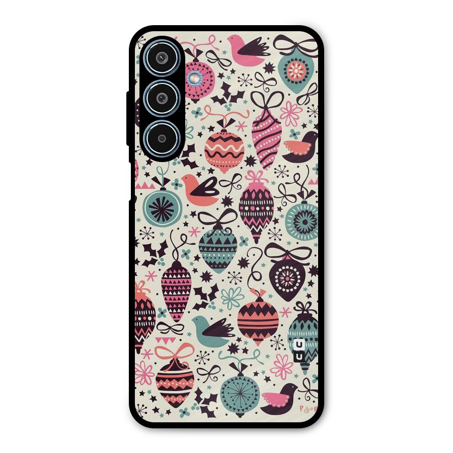 Celebration Pattern Metal Back Case for Galaxy M35