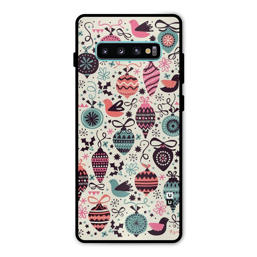 Celebration Pattern Metal Back Case for Galaxy S10 Plus