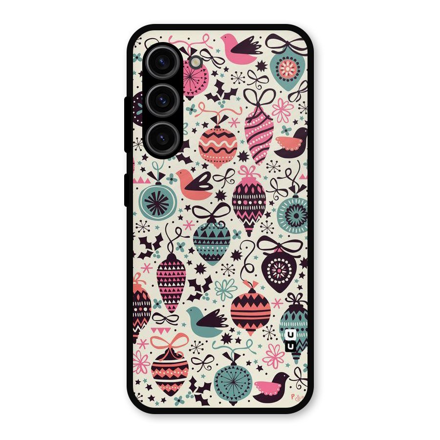 Celebration Pattern Metal Back Case for Galaxy S23
