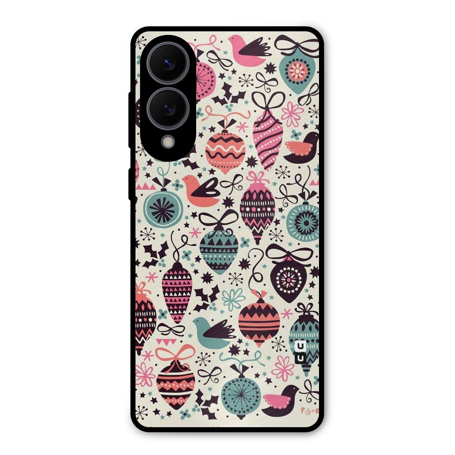 Celebration Pattern Metal Back Case for Galaxy S25 Edge