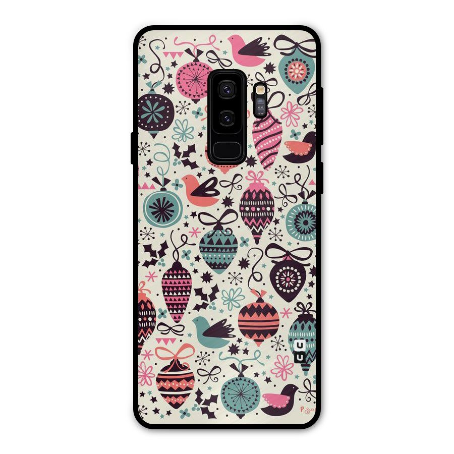 Celebration Pattern Metal Back Case for Galaxy S9 Plus