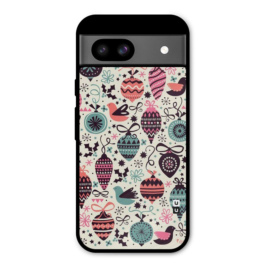 Celebration Pattern Metal Back Case for Google Pixel 8a