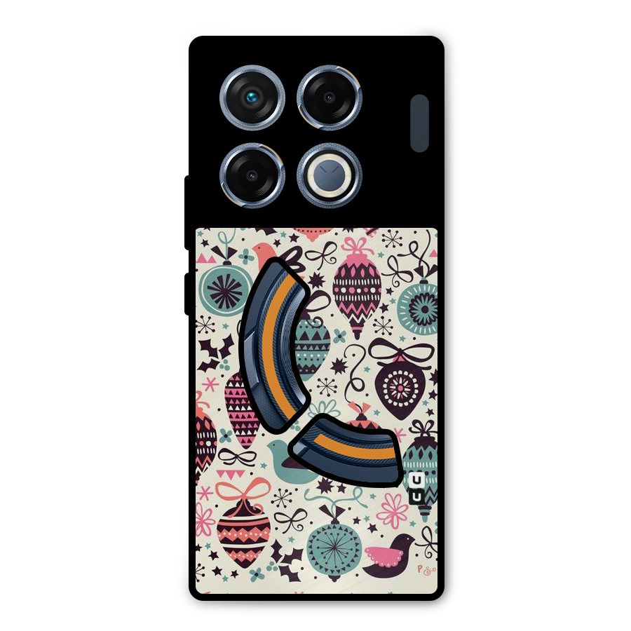 Celebration Pattern Metal Back Case for Infinix GT 20 Pro