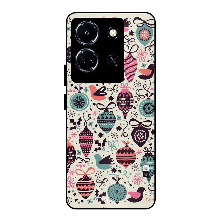 Celebration Pattern Metal Back Case for Infinix Note 30 5G