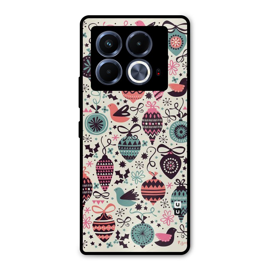 Celebration Pattern Metal Back Case for Infinix Note 40 5G