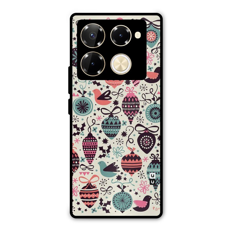 Celebration Pattern Metal Back Case for Infinix Note 40 Pro Plus