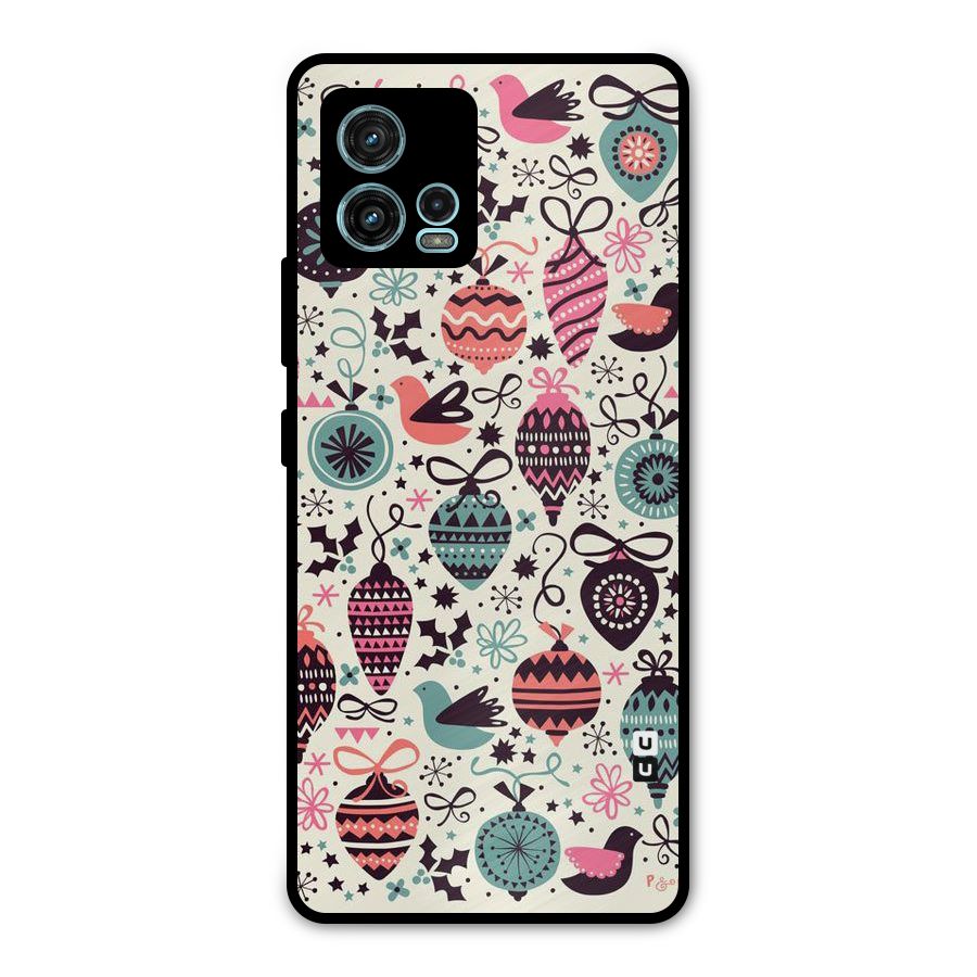 Celebration Pattern Metal Back Case for Moto G72