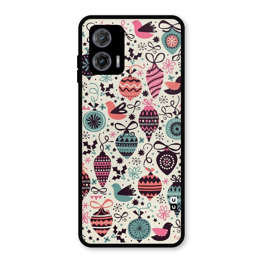 Celebration Pattern Metal Back Case for Moto G73