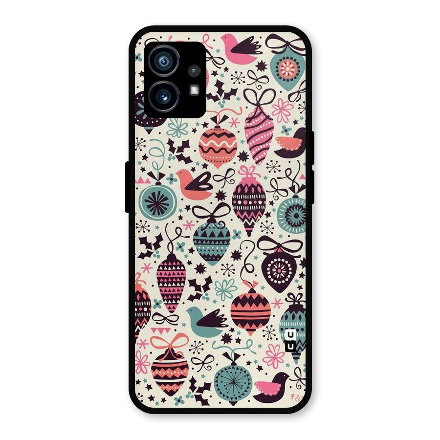 Celebration Pattern Metal Back Case for Nothing Phone 1