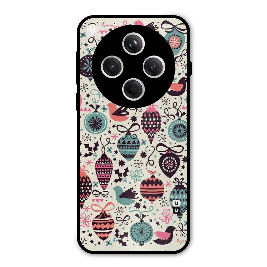 Celebration Pattern Metal Back Case for Oppo Find X8