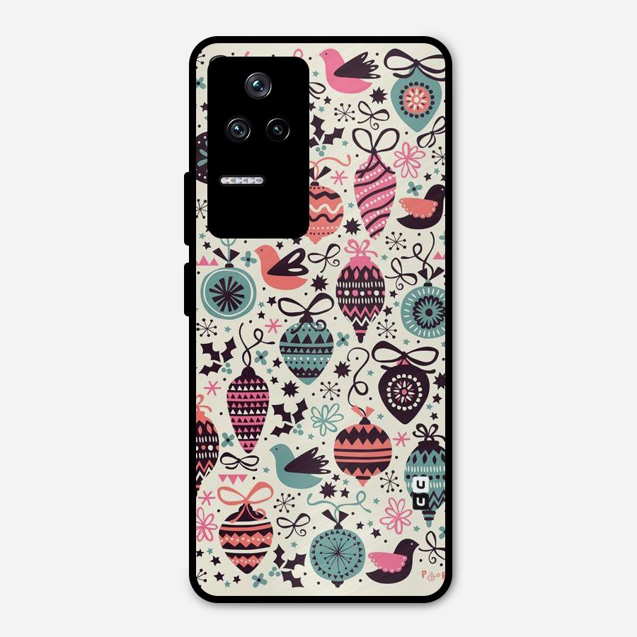 Celebration Pattern Metal Back Case for Poco F4 5G