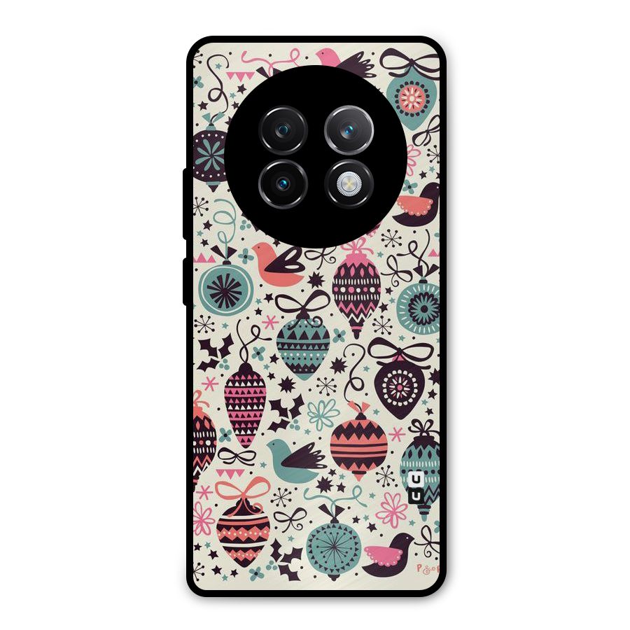 Celebration Pattern Metal Back Case for Realme 13 Plus
