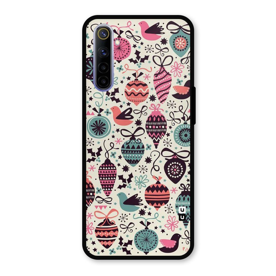 Celebration Pattern Metal Back Case for Realme 6i