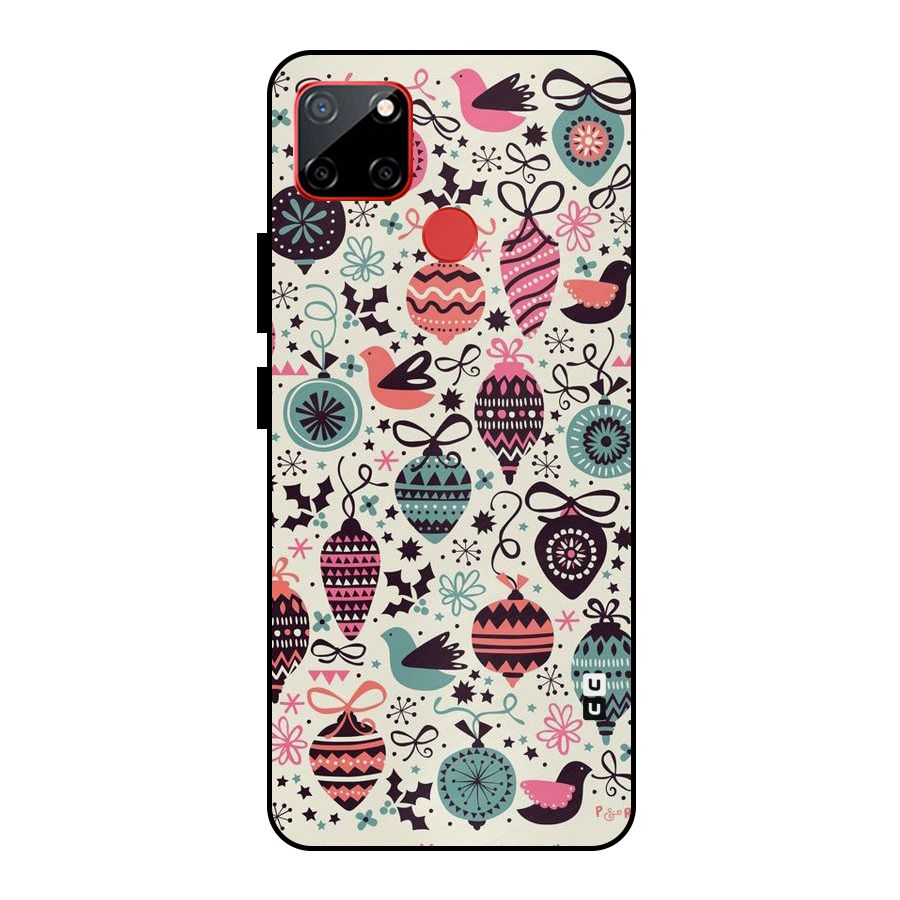 Celebration Pattern Metal Back Case for Realme C12
