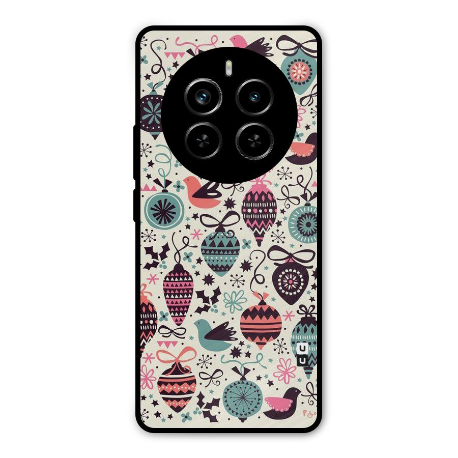 Celebration Pattern Metal Back Case for Realme P1 Pro