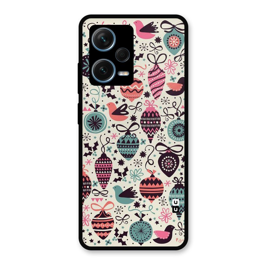 Celebration Pattern Metal Back Case for Redmi Note 12 Pro Plus 5G
