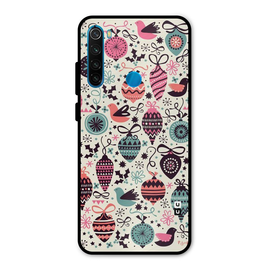 Celebration Pattern Metal Back Case for Redmi Note 8