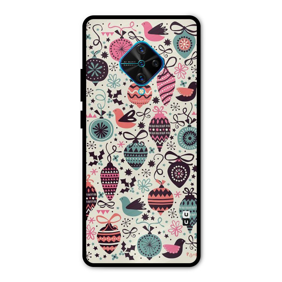 Celebration Pattern Metal Back Case for Vivo S1 Pro