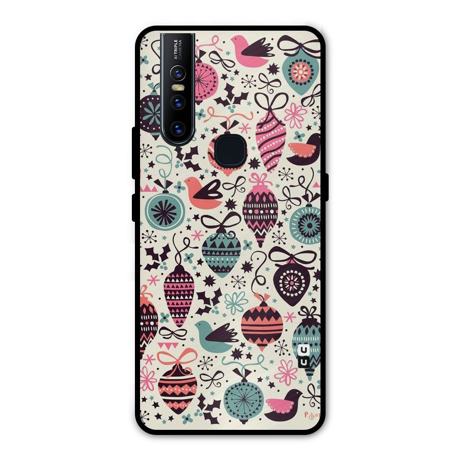 Celebration Pattern Metal Back Case for Vivo V15