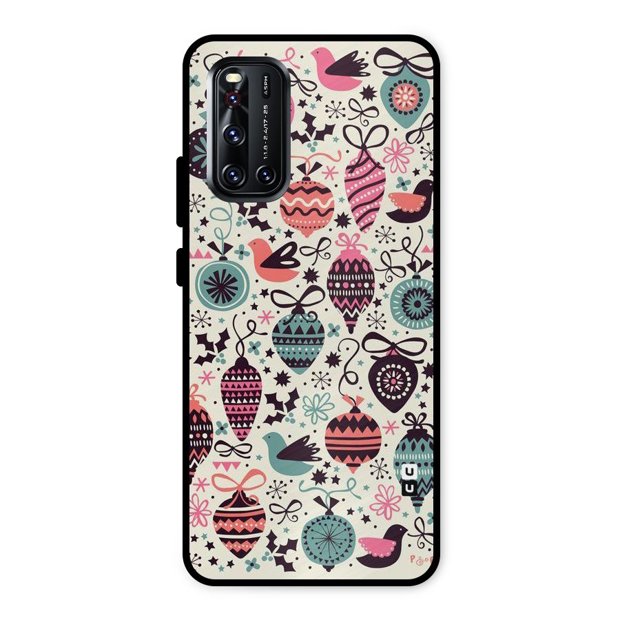 Celebration Pattern Metal Back Case for Vivo V19
