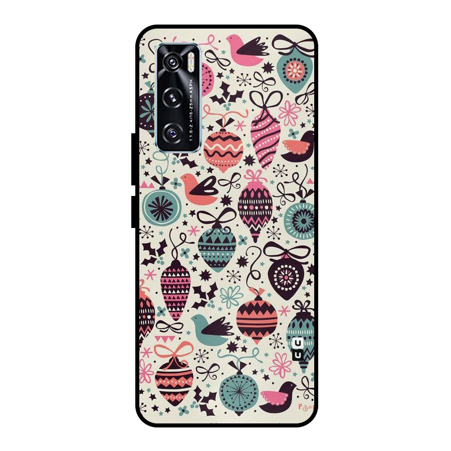 Celebration Pattern Metal Back Case for Vivo V20 SE