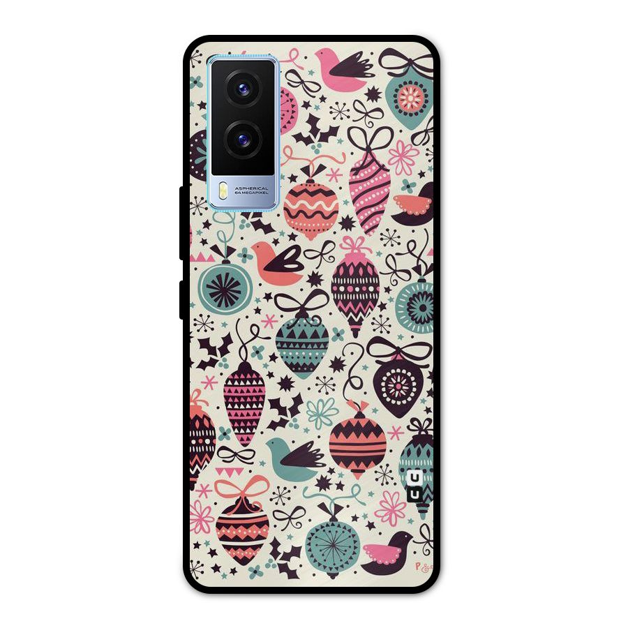 Celebration Pattern Metal Back Case for Vivo V21e 5G