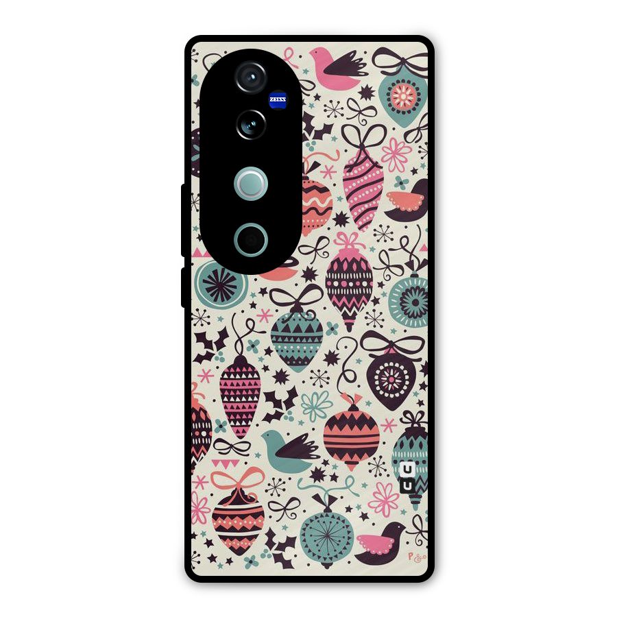 Celebration Pattern Metal Back Case for Vivo V40