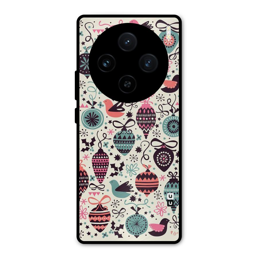 Celebration Pattern Metal Back Case for Vivo X100