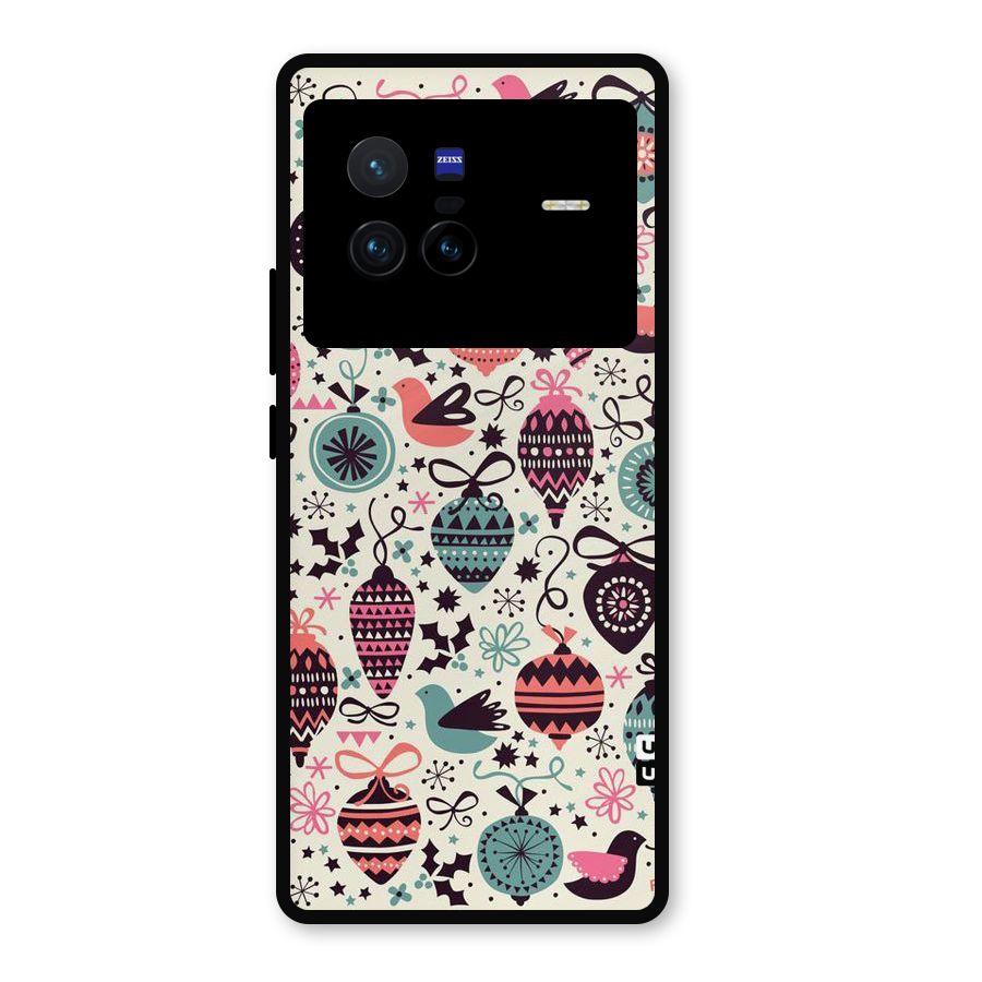 Celebration Pattern Metal Back Case for Vivo X80