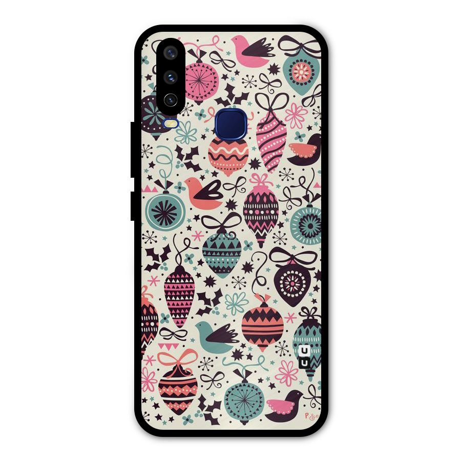 Celebration Pattern Metal Back Case for Vivo Y15