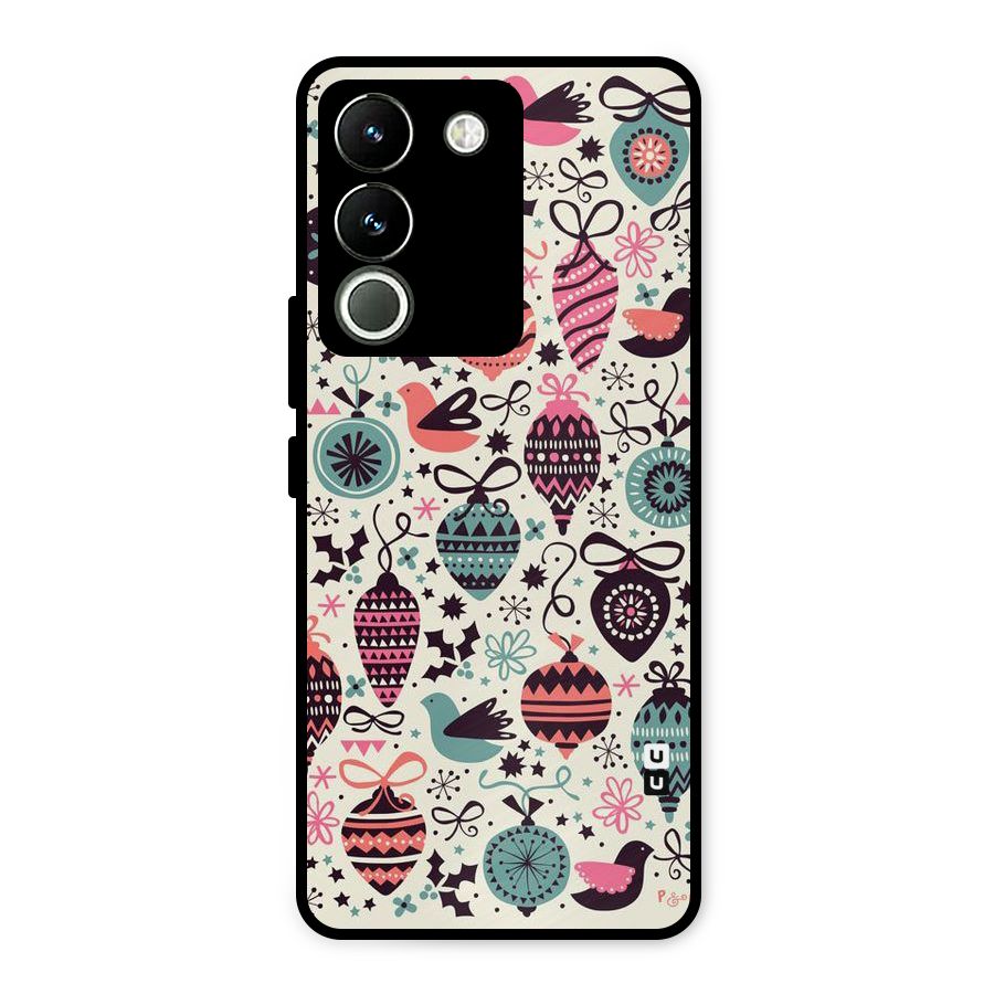 Celebration Pattern Metal Back Case for Vivo Y200