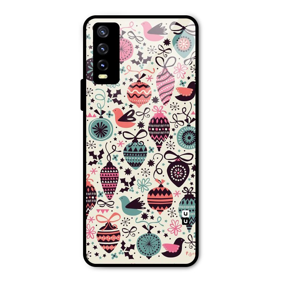 Celebration Pattern Metal Back Case for Vivo Y20g